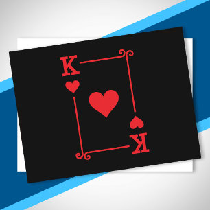 Matching King Hearts Suit Playing Cards Modern
