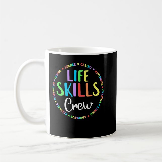 Matching Life Skills Crew Teacher Squad Special Ed Coffee Mug (Left)
