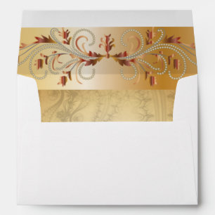 Matching lined envelopes for Wedding invitation