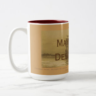Matching Mayflower Descendants, customized Two-Tone Coffee Mug