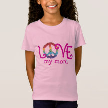 Matching Mom and Daughter Clothes - Peace & Love T