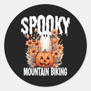Matching Mountain Biking Halloween Family Costume Classic Round Sticker