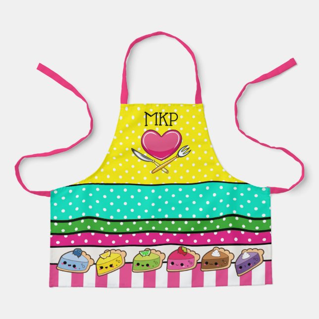 Matching Pretty Kawaii Pies APRON (Front)