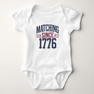 Matching Since 1776 250th Anniversary 4th of July Baby Bodysuit