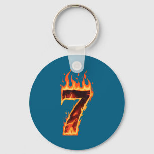 Matching Six Seven Flaming Ice Funny Meme 67 Coupl Keychain