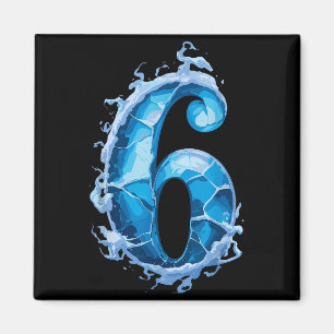 Matching Six Seven Flaming Ice Funny Meme 67 Coupl Magnet