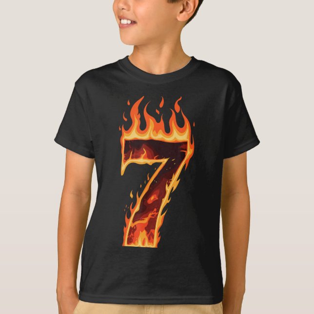 Matching Six Seven Flaming Ice Funny Meme 67 Coupl T-Shirt (Front)