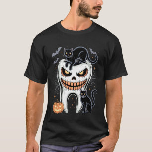 Matching Spooky Dental Halloween Shirt Dentist Hal