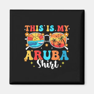 Matching Summer Family Vacation Beach Trip Aruba  Magnet