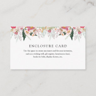 Matching Tea Party Enclosure Card