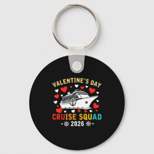 Matching Valentines Cruise Squad 2026 Cruise Ship  Keychain