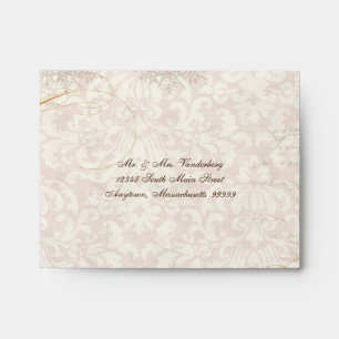 Matching Wedding Envelopes - Trellis Rose Vintage