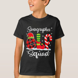 Matching X Elf mas Sonographer Squad T-Shirt