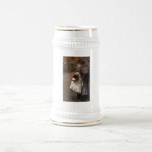 Matchstick Girl Poor Street Urchin Urban Poverty Beer Stein