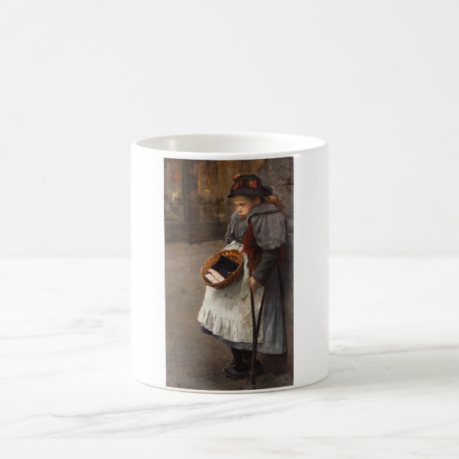 Matchstick Girl Poor Street Urchin Urban Poverty   Coffee Mug (Center)