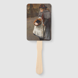 Matchstick Girl Poor Street Urchin Urban Poverty Hand Fan
