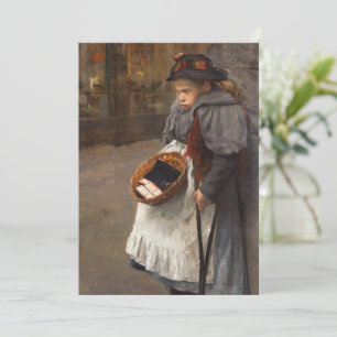 Matchstick Girl Poor Street Urchin Urban Poverty Invitation