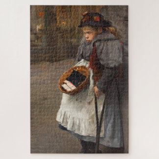 Matchstick Girl Poor Street Urchin Urban Poverty Jigsaw Puzzle