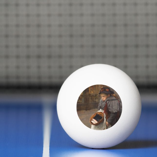 Matchstick Girl Poor Street Urchin Urban Poverty   Ping Pong Ball (Net)