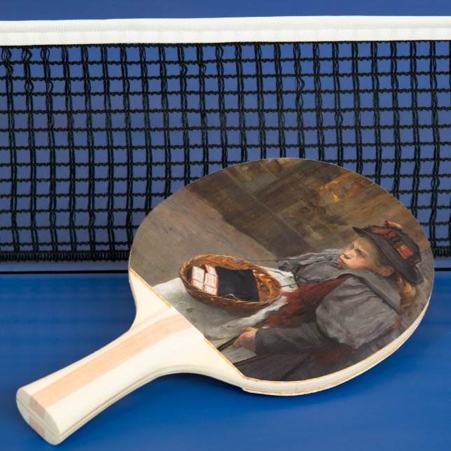 Matchstick Girl Poor Street Urchin Urban Poverty   Ping Pong Paddle (Insitu)