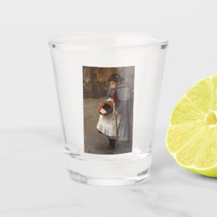 Matchstick Girl Poor Street Urchin Urban Poverty Shot Glass