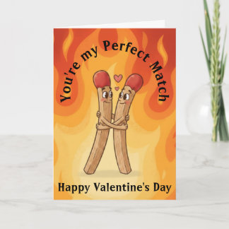 Matchstick Valentine's Day Card
