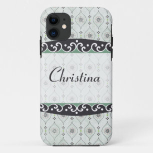 Mate ID™ iPhone 5 Case Blue Flower Pattern