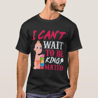Mateo Pregnancy Announcement Baby 9 Month Celebrat T-Shirt