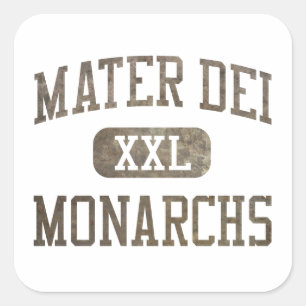 Mater Dei Monarchs Athletics Square Sticker