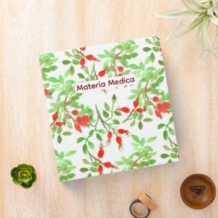 Materia Medica Herbalist Record Rosehips Plants Binder