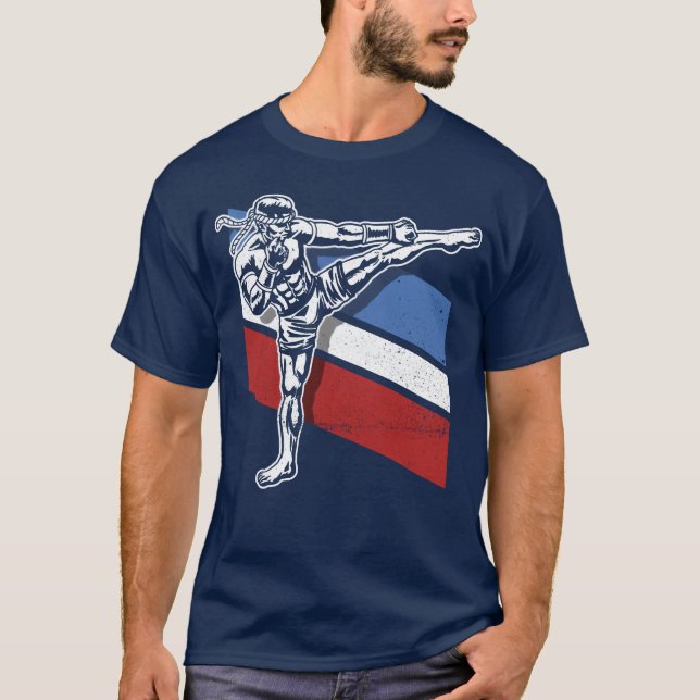 Material Arts Kickboing Kickboer Combat Sports fri T-Shirt (Front)