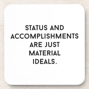 Material Ideals Hard Plastic Coaster