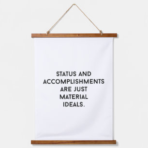 Material Ideals Wood Topped Wall Tapestry