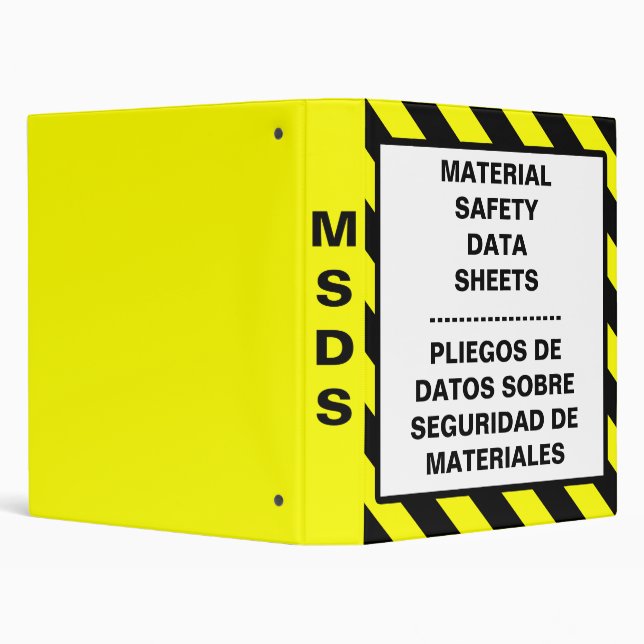 Material Safety Data Sheets Bilingual Binder (Background)