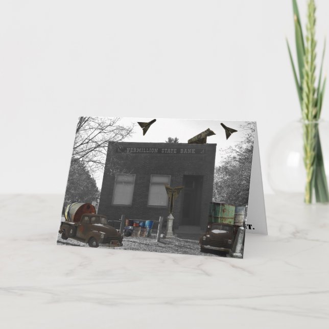 "Material World" Congratulatory Card (Front)