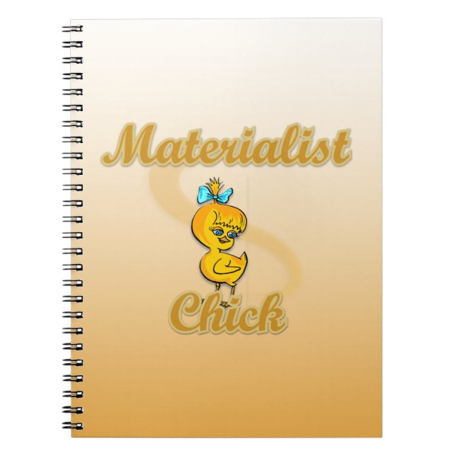 Materialist Chick Notebook (Front)