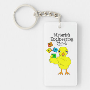Materials Engineering Chick Keychain