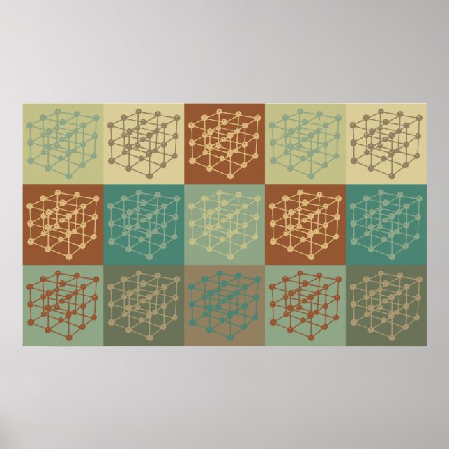Materials Science Pop Art Poster (Front)