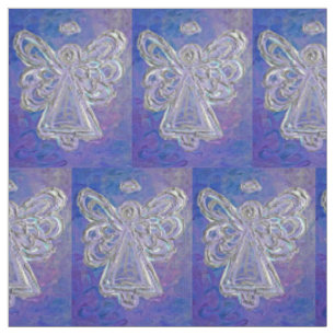 Matériau de tissu d'art Ange Gardien d'argent viol