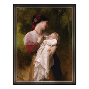Maternal Admiration by William Adolphe Bouguereau Photo Print