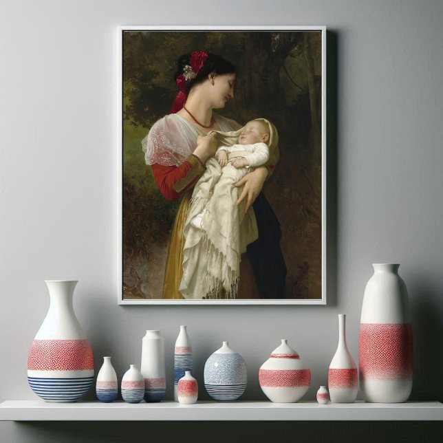 Maternal Admiration by William Bouguereau Poster (Creator Uploaded)
