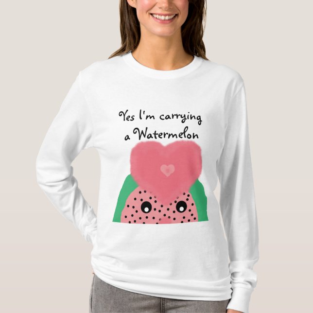 Maternité - T-shirt pastèque (Devant)