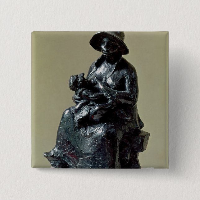 Maternity, 1916 2 inch square button (Front)