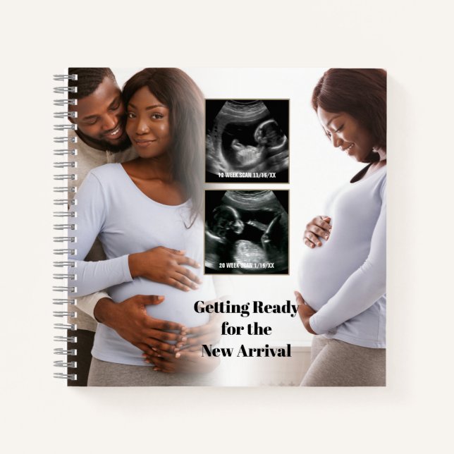 Maternity 4 photos Parents to Be Note Book (Front)