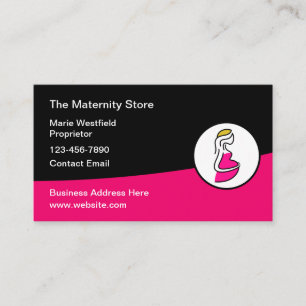 Maternity Medical Business Cards Trendy Design