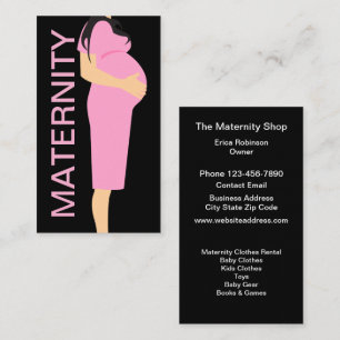 Maternity Shop Modern Business Cards Design