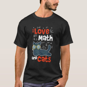 Math and Cats Math Math Teacher T-Shirt