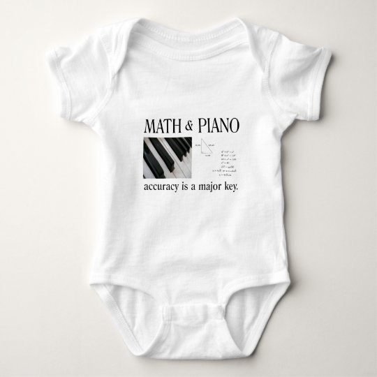 math and piano major key baby bodysuit