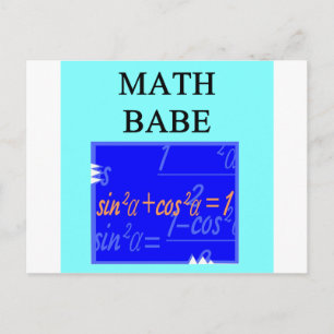 MATH BABE POSTCARD