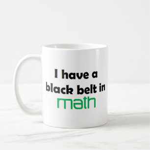 Math black belt coffee mug